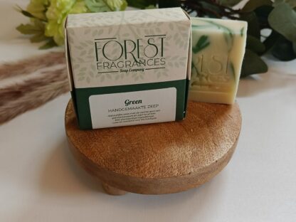 Forest Fragrances - Natuurlijke Zeep - Gemberbloesem Amber - Green Verpakt