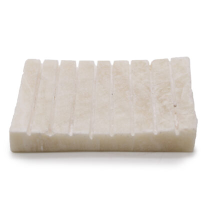forest fragrances - zeepschaaltje - zeephouder rechthoek steen - wit onyx