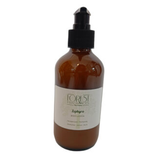 forest fragrances - huidverzorging - body lotion - zephyra - frisse geur - jeneverbes limoen munt etherische olie