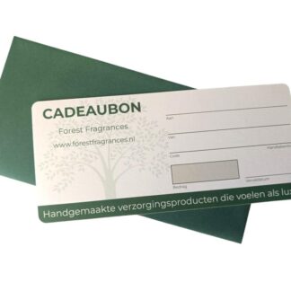 forest fragrances - zeep cadeaubon - wellness cadeaubon - duurzame cadeaubon