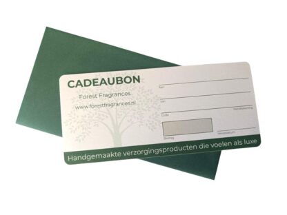 forest fragrances - zeep cadeaubon - wellness cadeaubon - duurzame cadeaubon