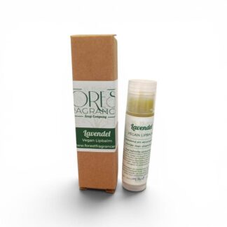 Forest Fragrances vegan lipbalm lavendel in gerecyclede tube met verpakking – natuurlijke lippenbalsem voor droge lippen